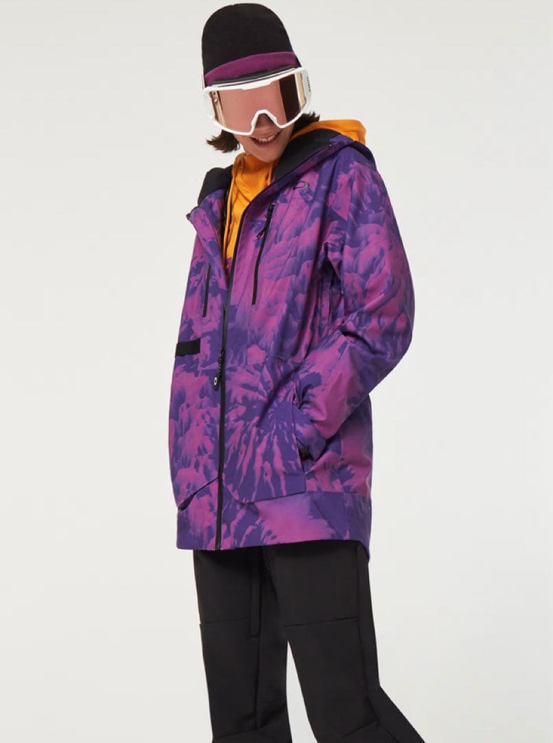 新品　オークリー　ウィメンズ　スキー　スノーボードウェア　パープル　XL