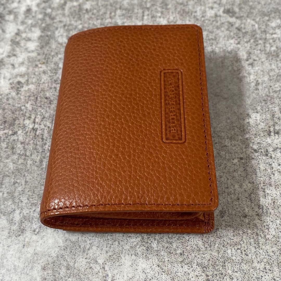 新品未使用　BURBERRY レザー 小銭入れ ケース ノバチェック　茶色