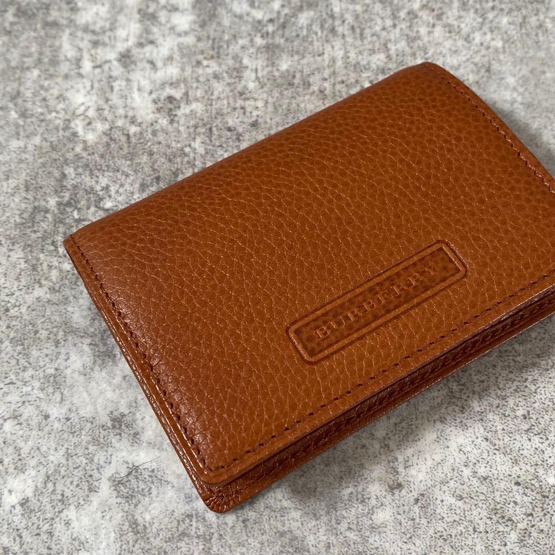 新品未使用　BURBERRY レザー 小銭入れ ケース ノバチェック　茶色