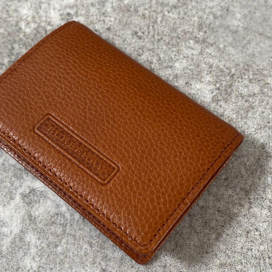 新品未使用　BURBERRY レザー 小銭入れ ケース ノバチェック　茶色