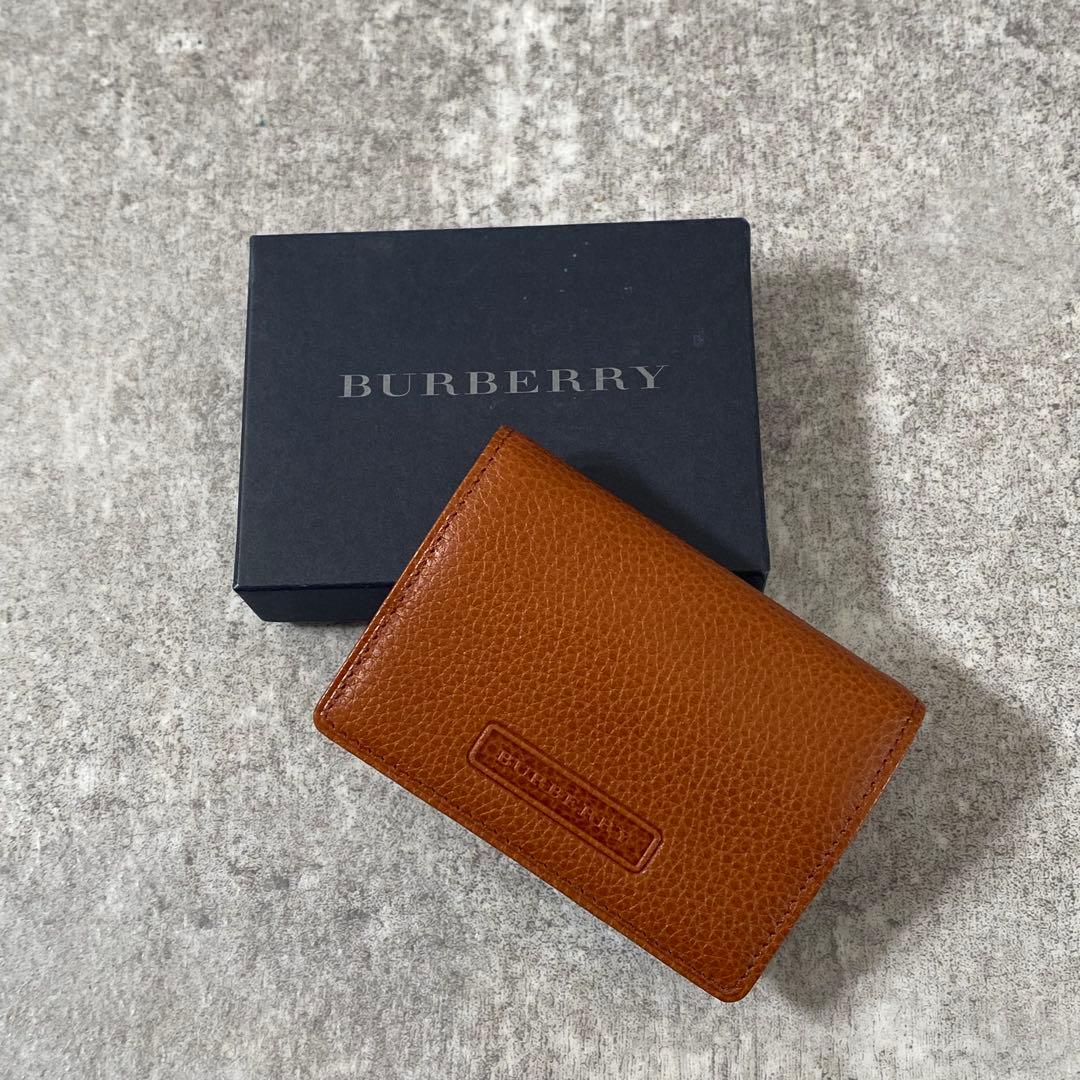新品未使用　BURBERRY レザー 小銭入れ ケース ノバチェック　茶色