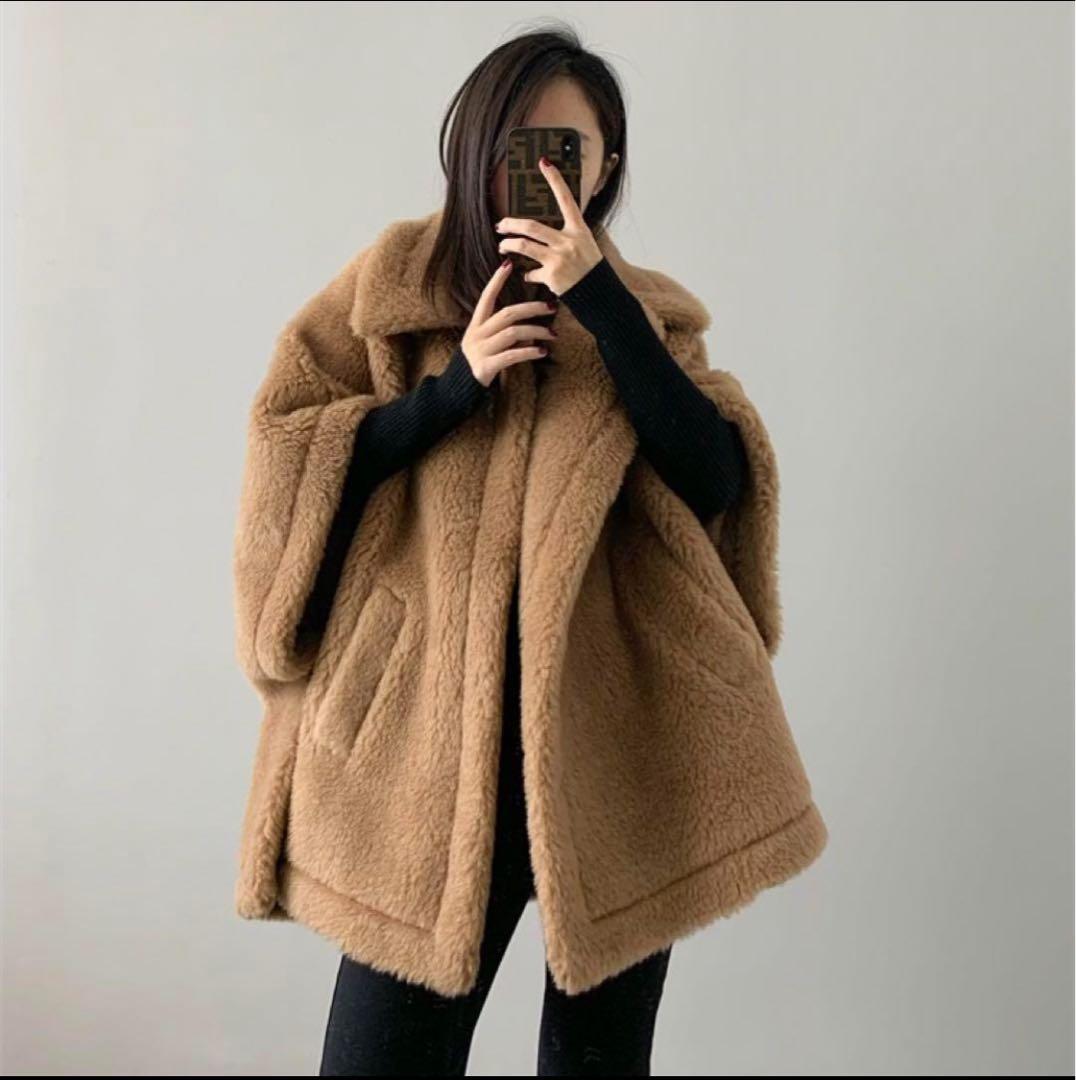 ☆新品タグ付き☆ テディコート　ポンチョ　ティディベア　Mサイズ