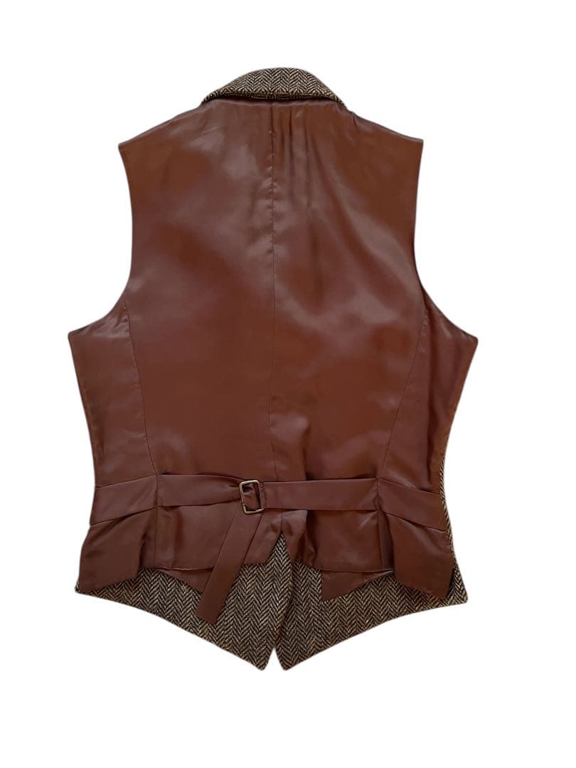 【美品】Ralph Lauren ベスト付き ヘリンボーン テーラードジャケット