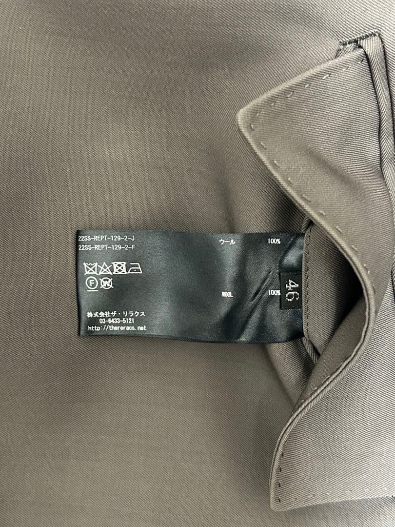 t*.様 THE RERACS THE EASY SLACKS WIDE グレー