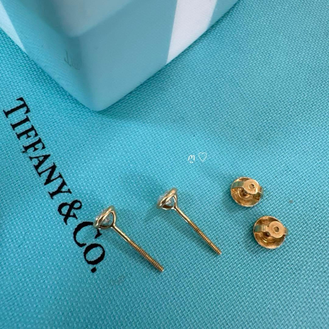ティファニー　ダイヤモンドバイザヤードピアス0.44ct　Ꮶ18イエローゴールド