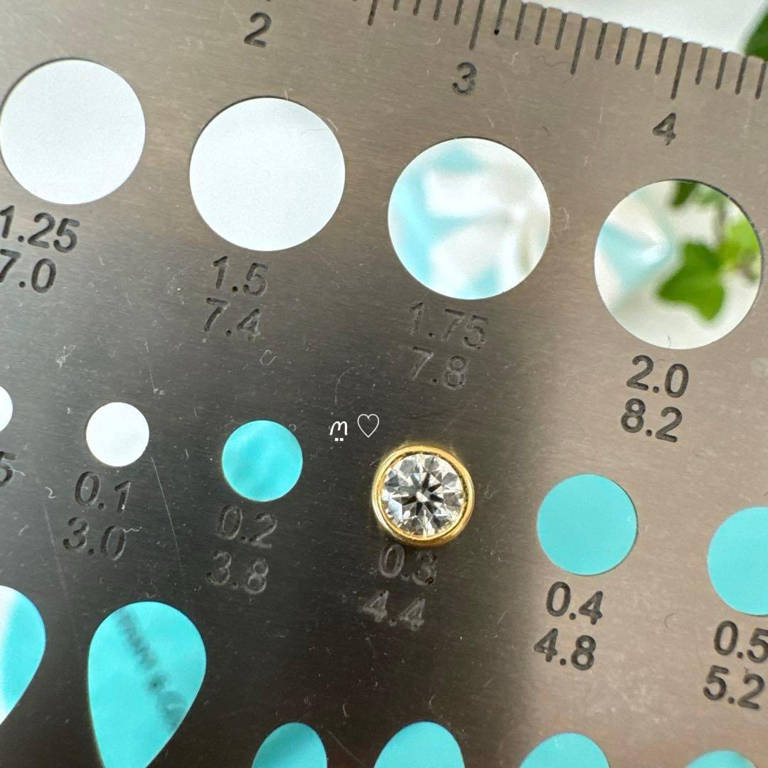 ティファニー　ダイヤモンドバイザヤードピアス0.44ct　Ꮶ18イエローゴールド