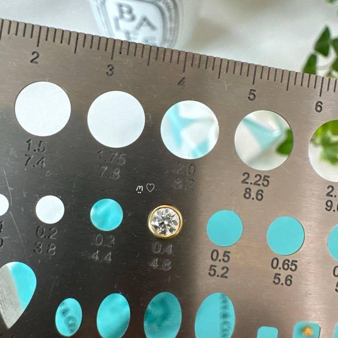 ティファニー　ダイヤモンドバイザヤードピアス0.44ct　Ꮶ18イエローゴールド