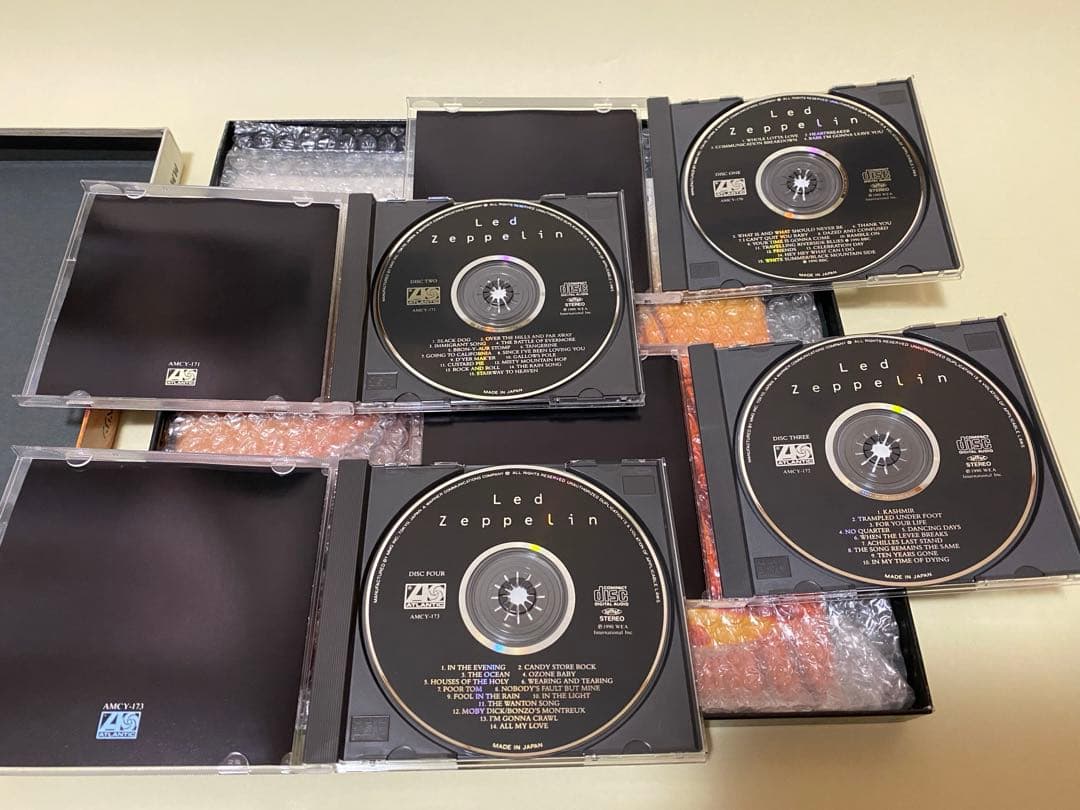 【1990年未開封→内容確認開封】レッド・ツェッペリン CD BOX