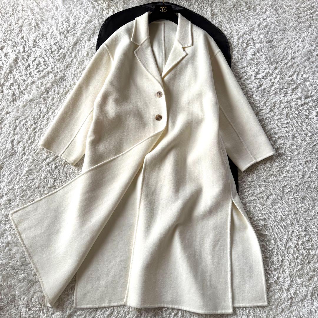 極美品✨　ジェナ ガリャルダガランテ リバーコート ダブルフェイス アイボリー