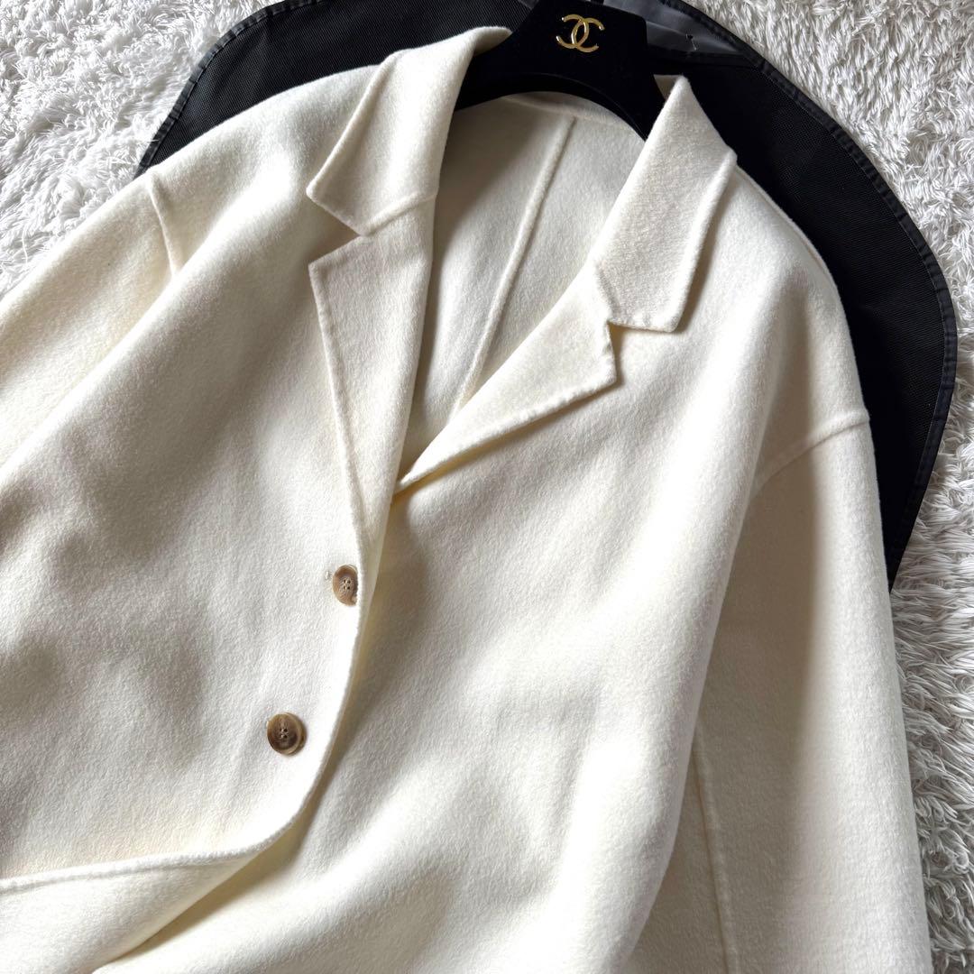 極美品✨　ジェナ ガリャルダガランテ リバーコート ダブルフェイス アイボリー