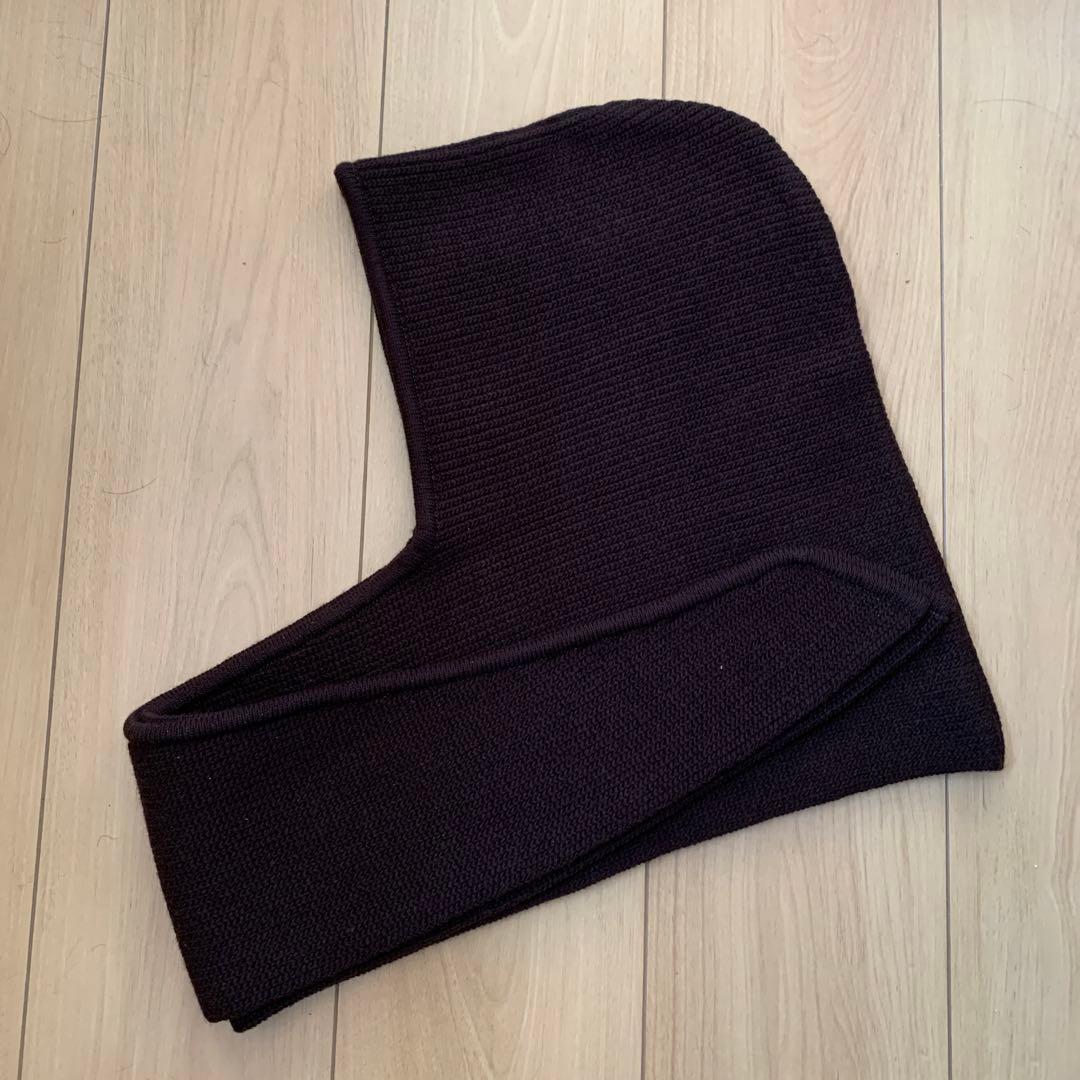 リヴドロワ ニットフード　ブラウン