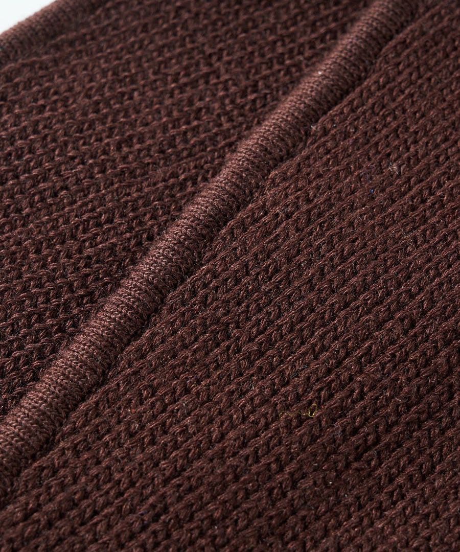 リヴドロワ ニットフード　ブラウン