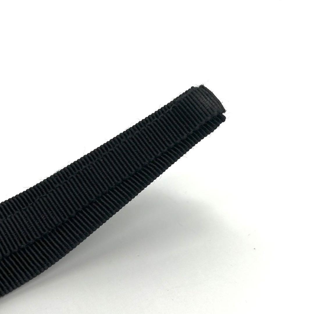 未使用 フェラガモ カチューシャ ブラック ヴァラ リボン ロゴ金具 黒色