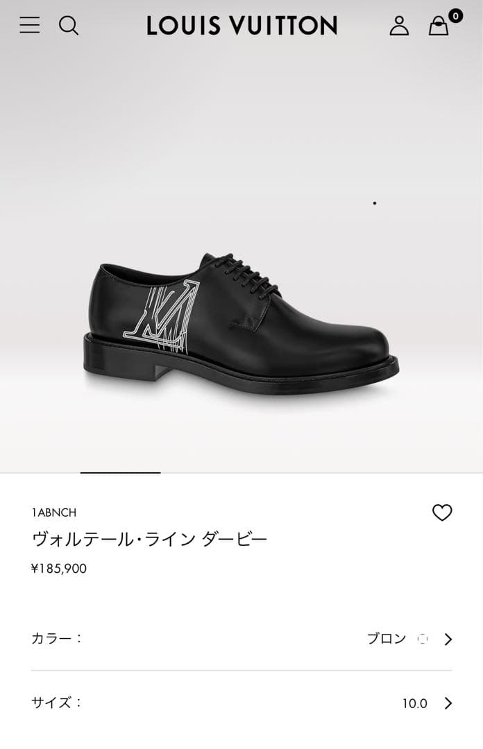 ★LOUIS VUITTON ★未使用品「ヴォルテール・ライン ダービー」