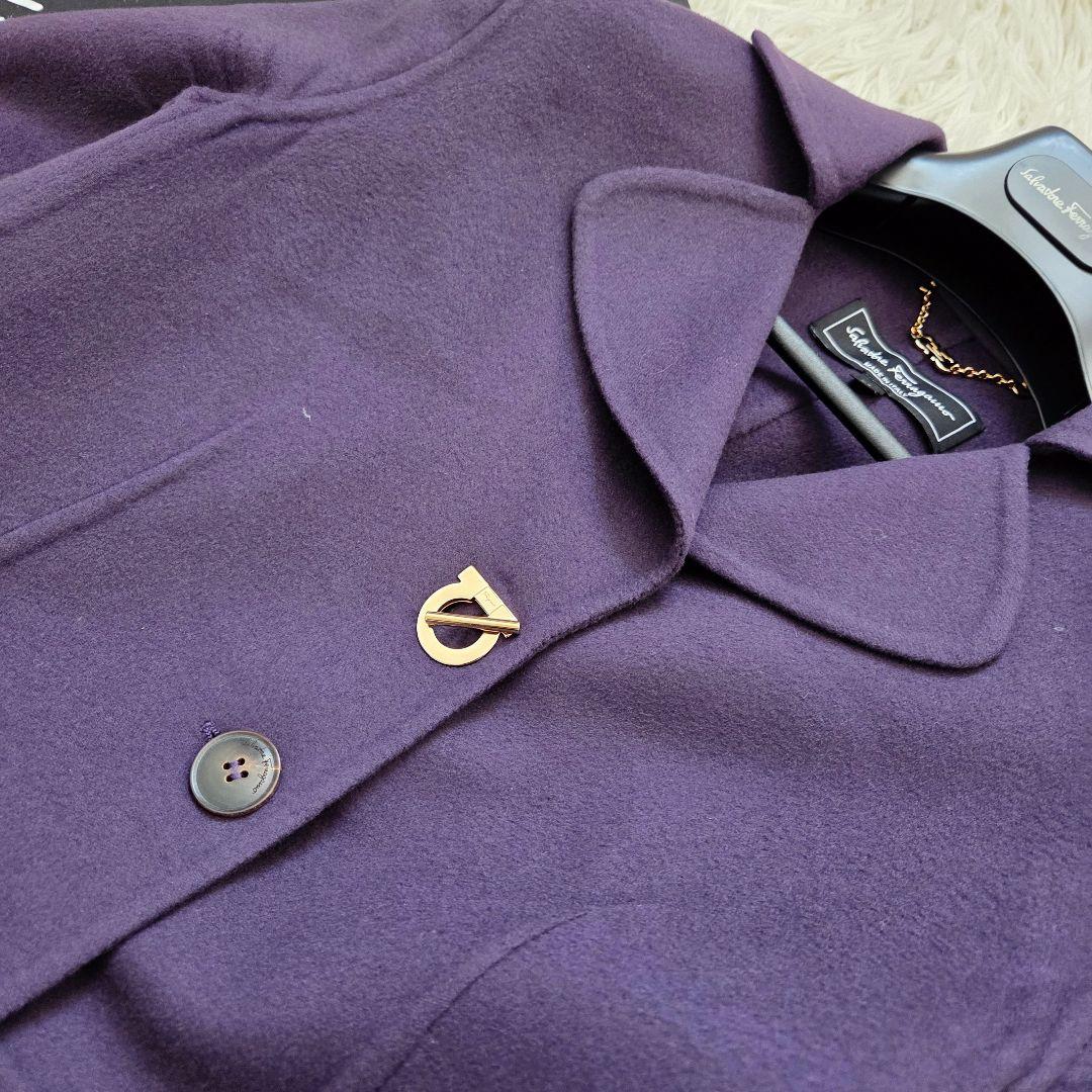 サルヴァトーレフェラガモ　ロングコート　ガンチーニ　カシミヤ　大きいサイズ