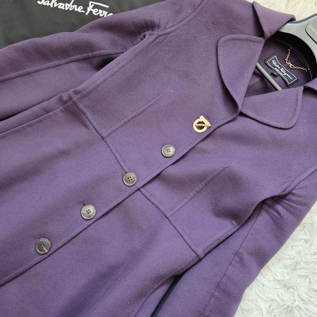 サルヴァトーレフェラガモ　ロングコート　ガンチーニ　カシミヤ　大きいサイズ