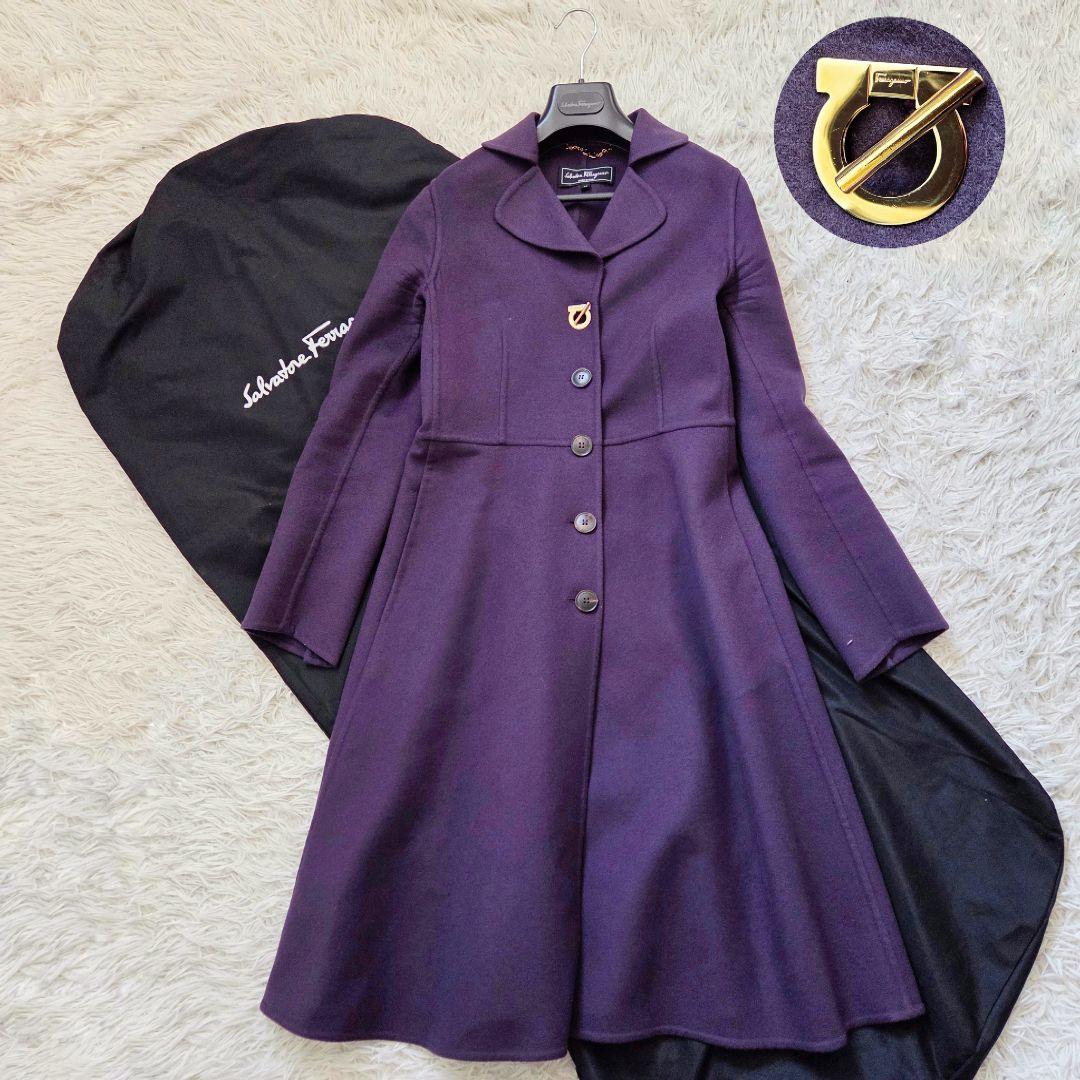 サルヴァトーレフェラガモ　ロングコート　ガンチーニ　カシミヤ　大きいサイズ