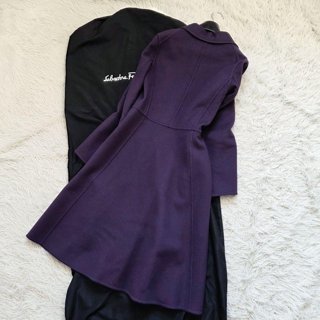 サルヴァトーレフェラガモ　ロングコート　ガンチーニ　カシミヤ　大きいサイズ