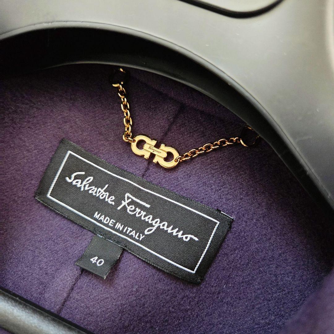 サルヴァトーレフェラガモ　ロングコート　ガンチーニ　カシミヤ　大きいサイズ