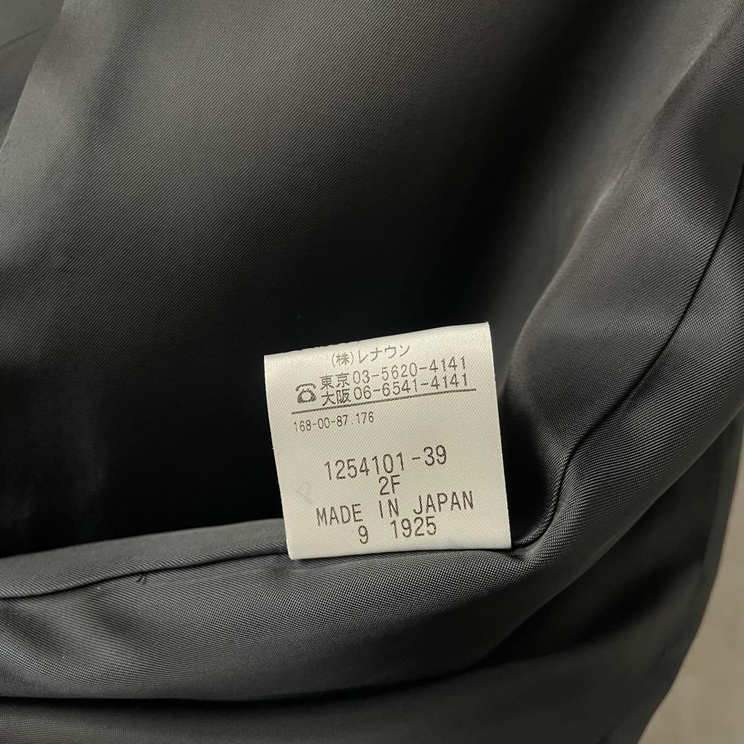 【美品】アクアスキュータム カシミア混 ロングコート ダブルブレスト 紺色 M