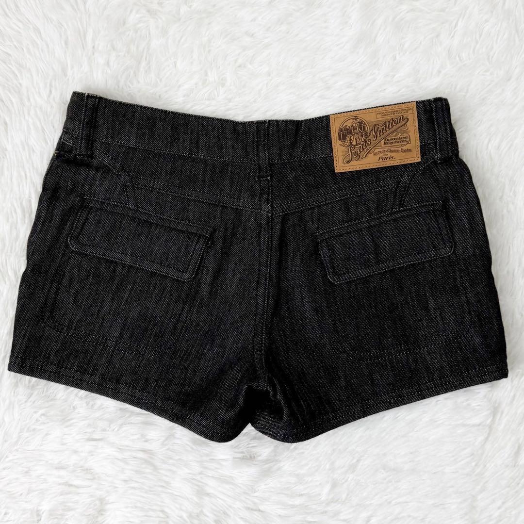 LOUIS VUITTON デニムショートパンツ モノグラム マルチカラー 36