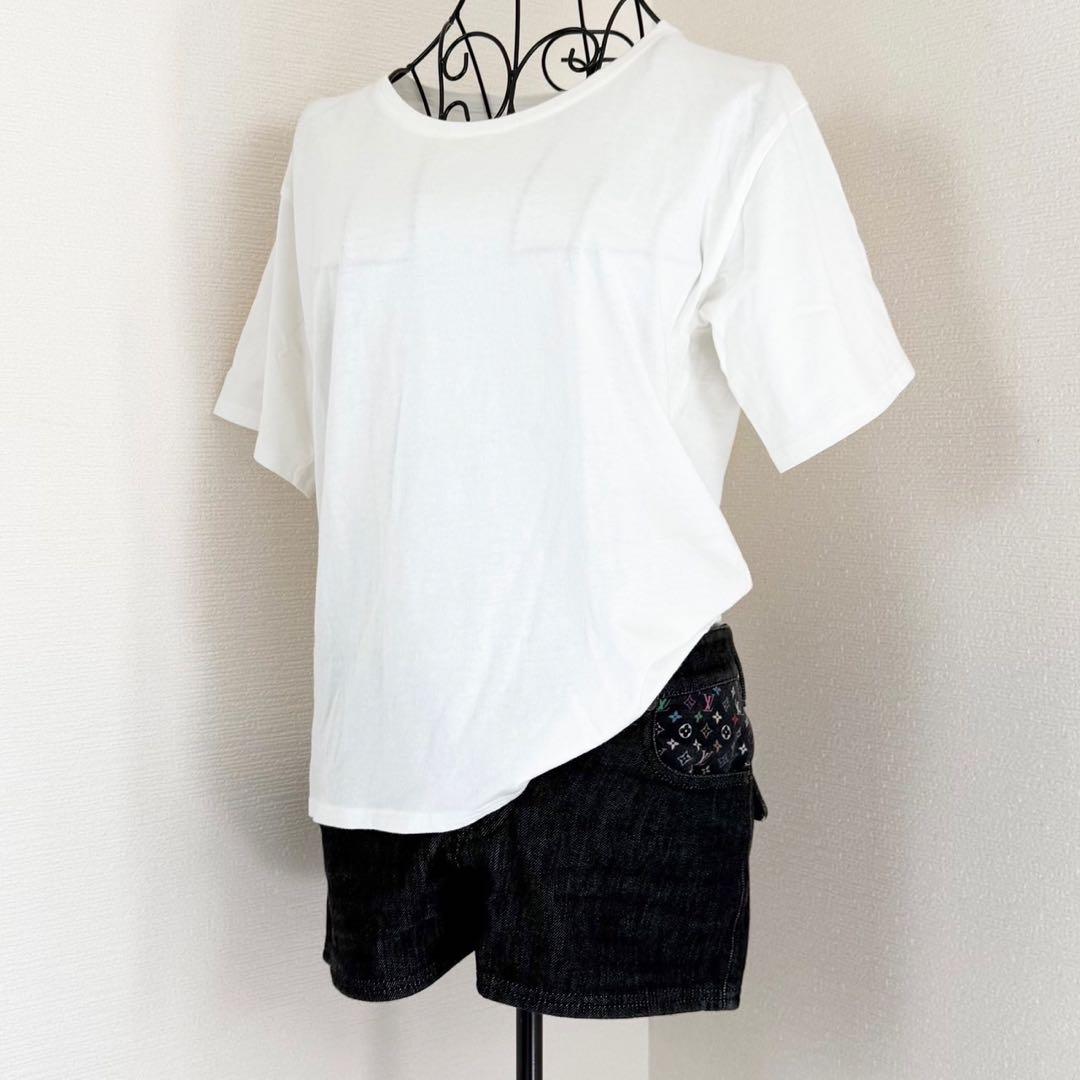 LOUIS VUITTON デニムショートパンツ モノグラム マルチカラー 36