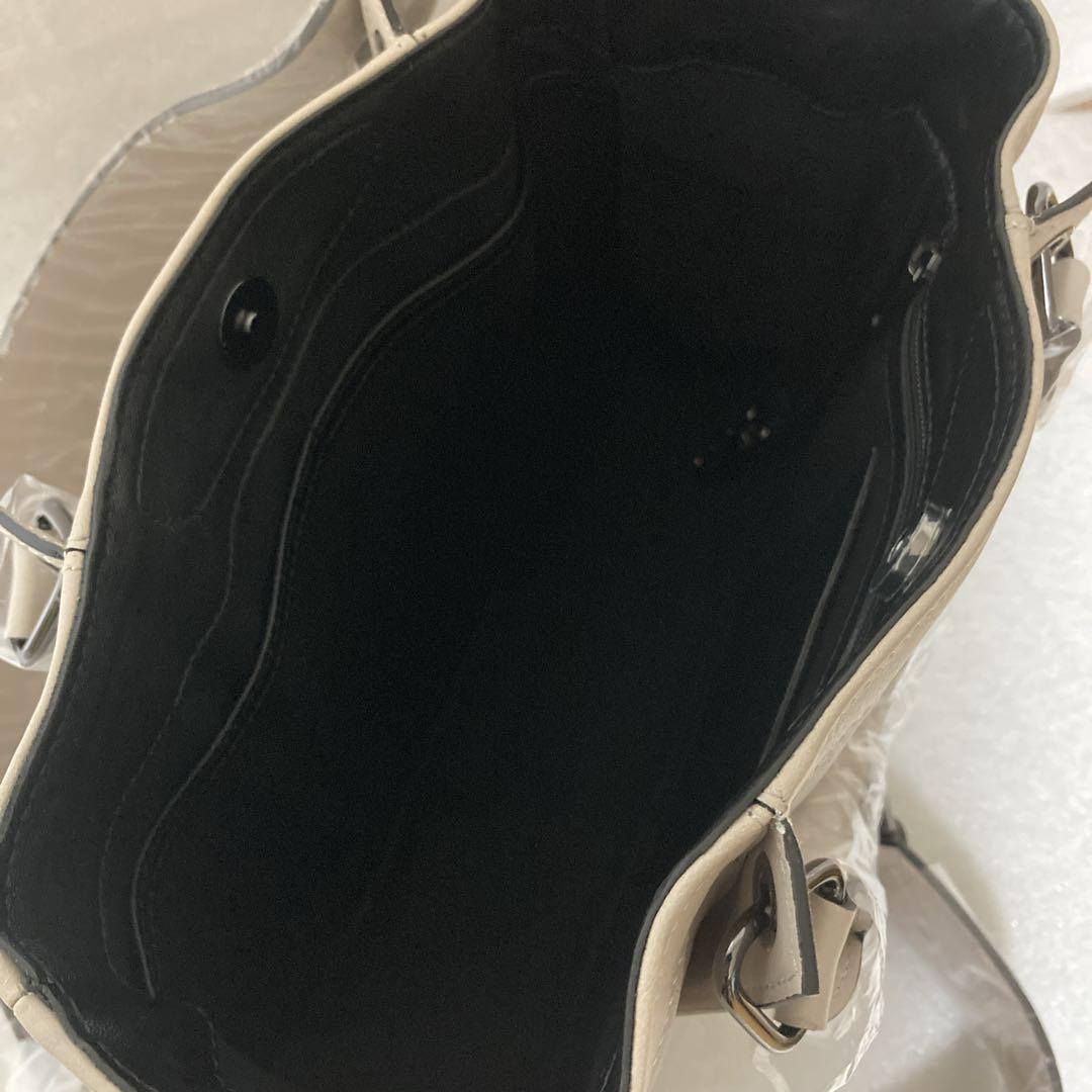 ★kinaco様★ロンシャン レザーショルダーバッグ argile アイボリー