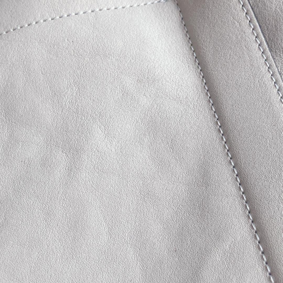 ★kinaco様★ロンシャン レザーショルダーバッグ argile アイボリー