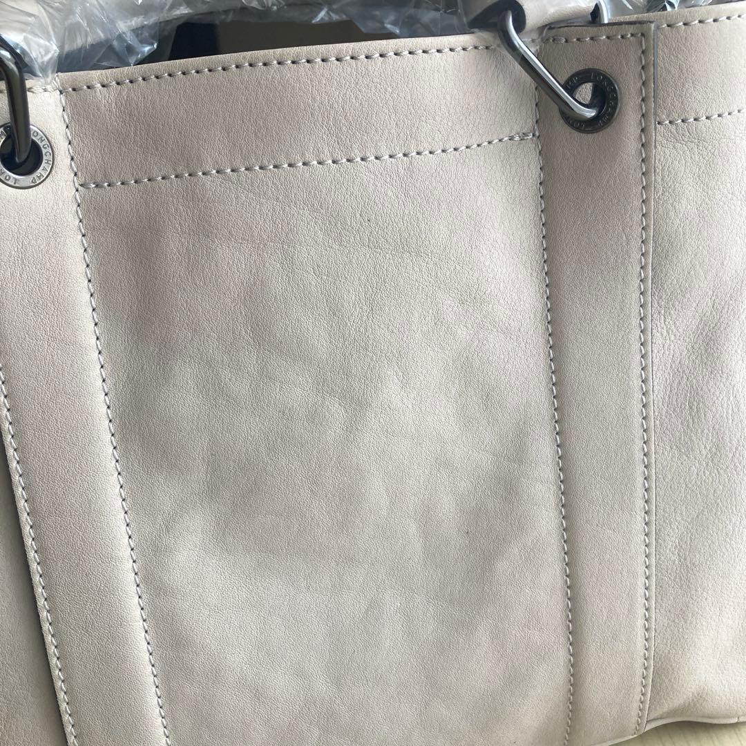 ★kinaco様★ロンシャン レザーショルダーバッグ argile アイボリー