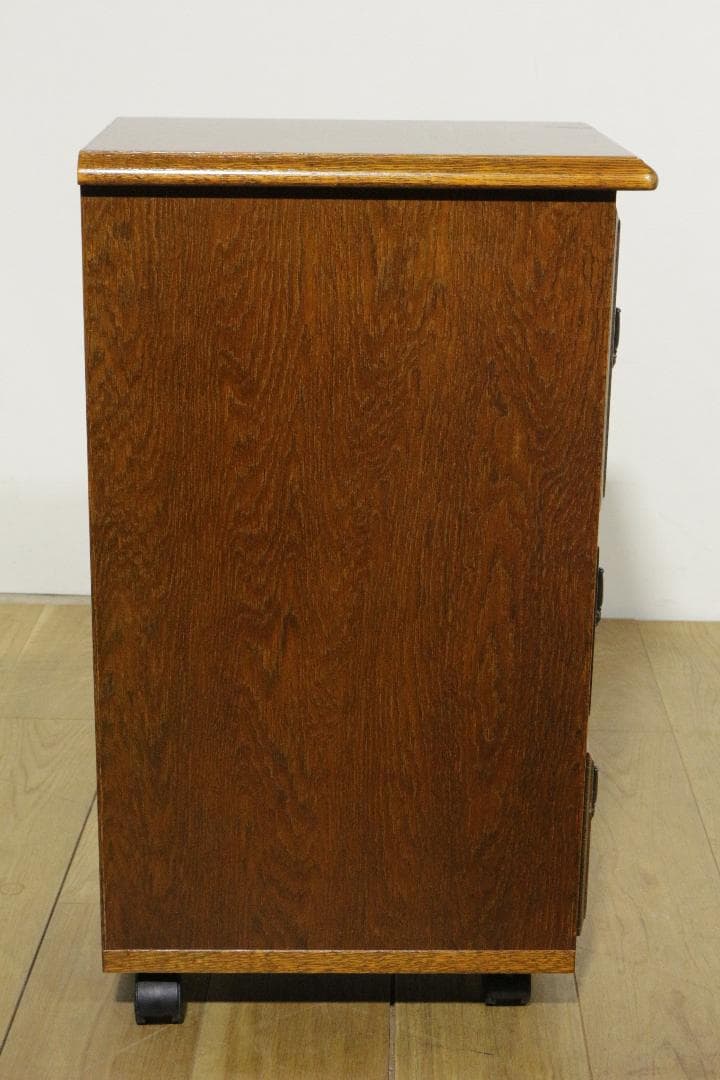 電*子様 三越ブルージュ★3段チェスト★キャスター付き★木製家具★