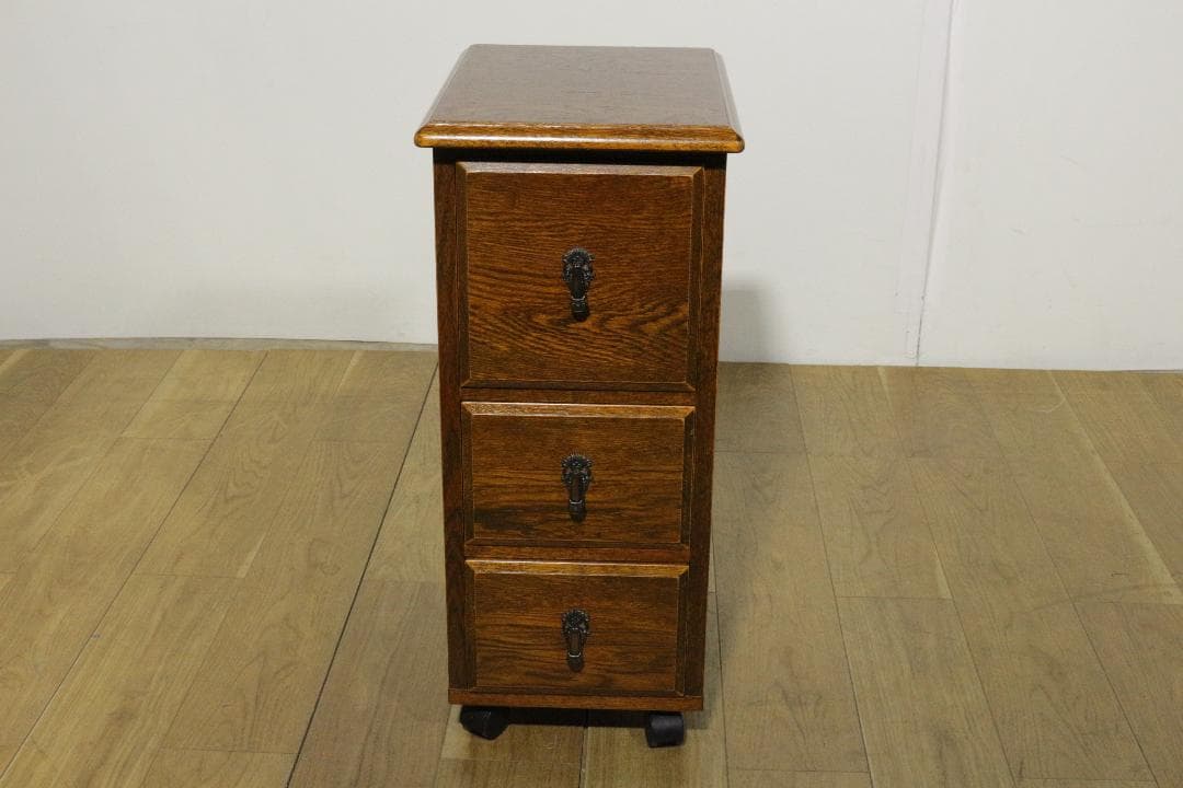 電*子様 三越ブルージュ★3段チェスト★キャスター付き★木製家具★