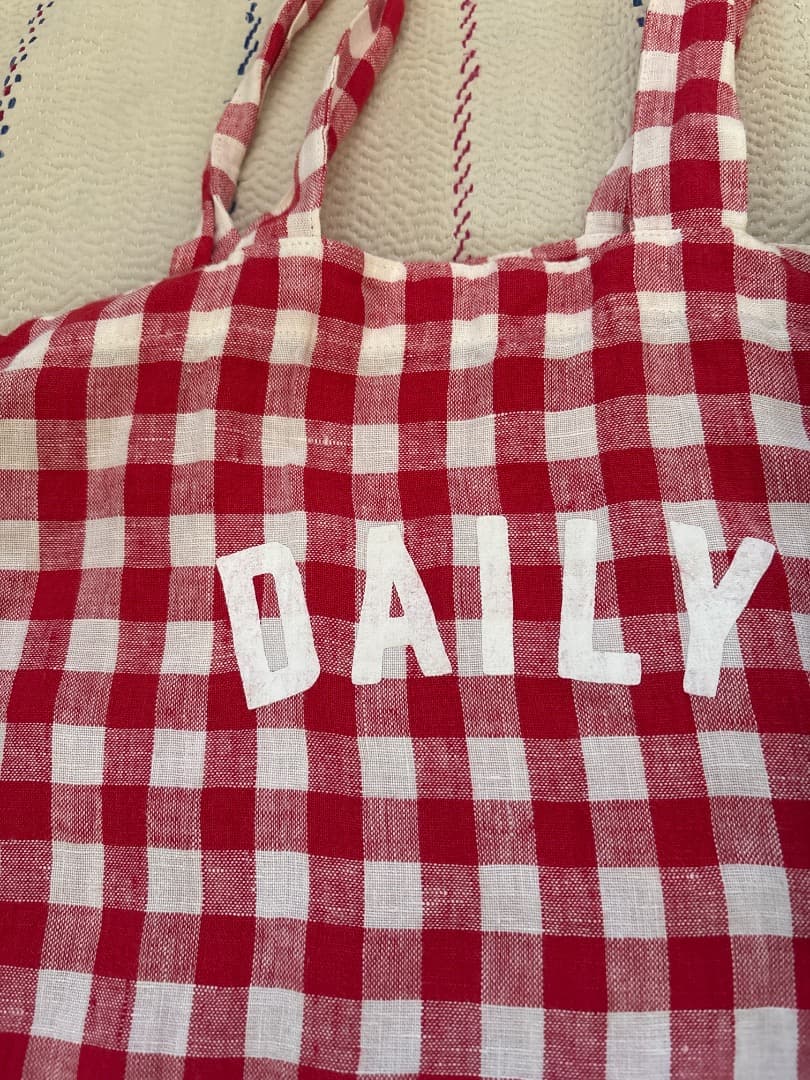 ロングトラックフーズ　ギンガムチェック柄オリジナルbag2枚set 岡尾美代子