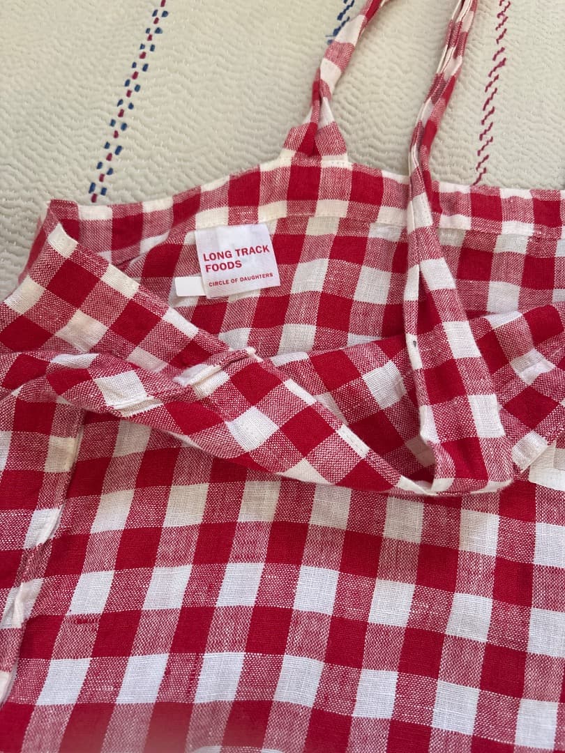 ロングトラックフーズ　ギンガムチェック柄オリジナルbag2枚set 岡尾美代子