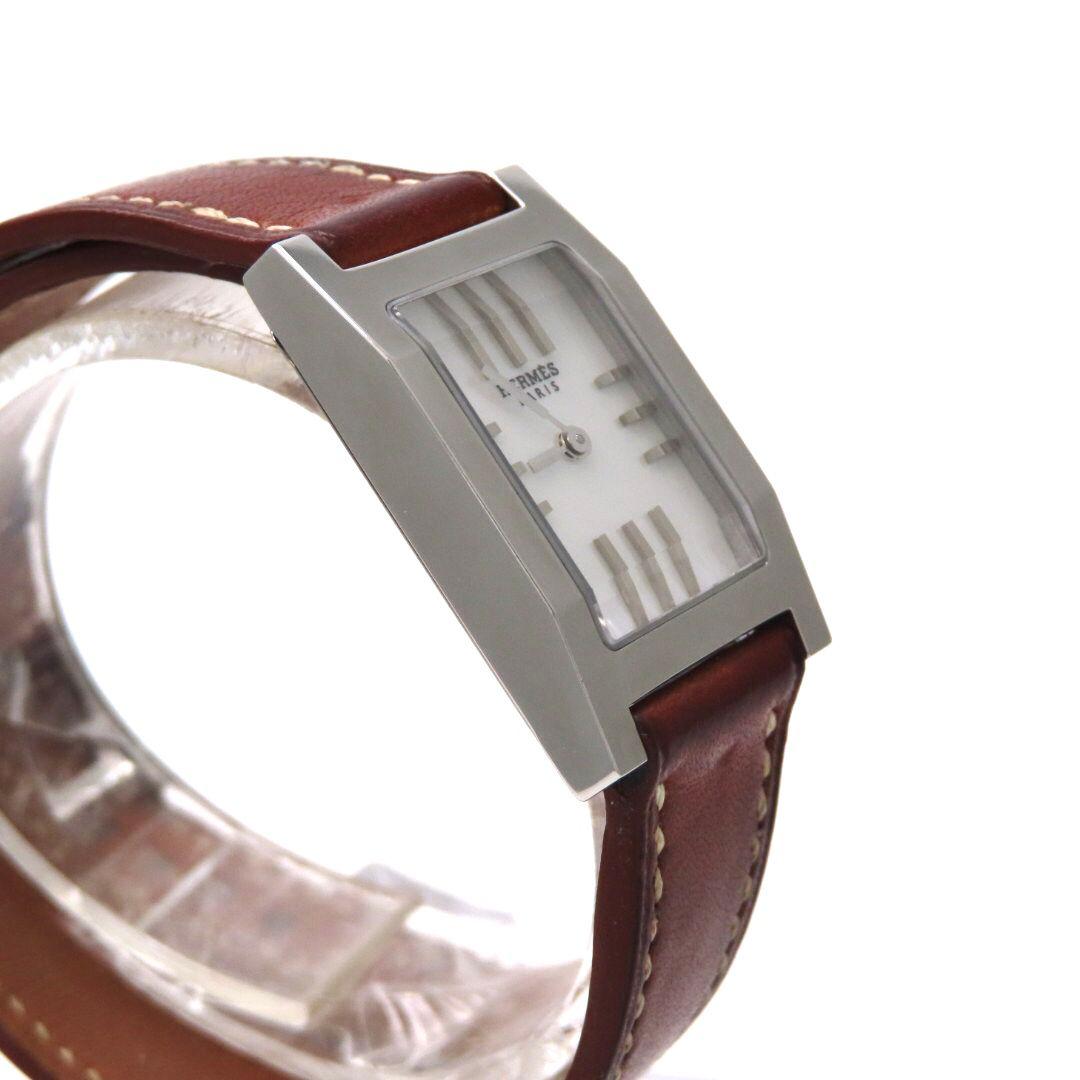 【タンデム】HERMES エルメス時計 TA1.210 ホワイトシェル☆極美品☆