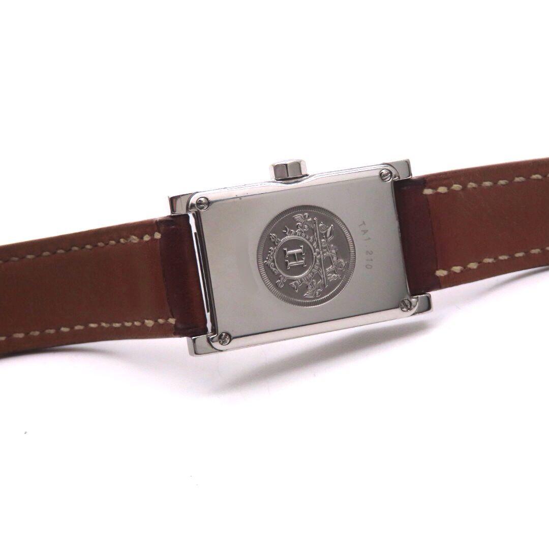 【タンデム】HERMES エルメス時計 TA1.210 ホワイトシェル☆極美品☆