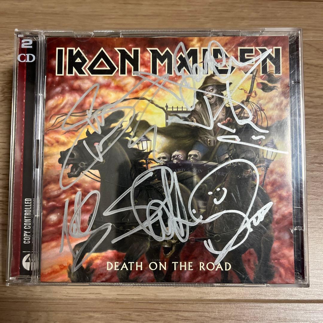 Iron Maiden Death on the Road サイン入り 2CD