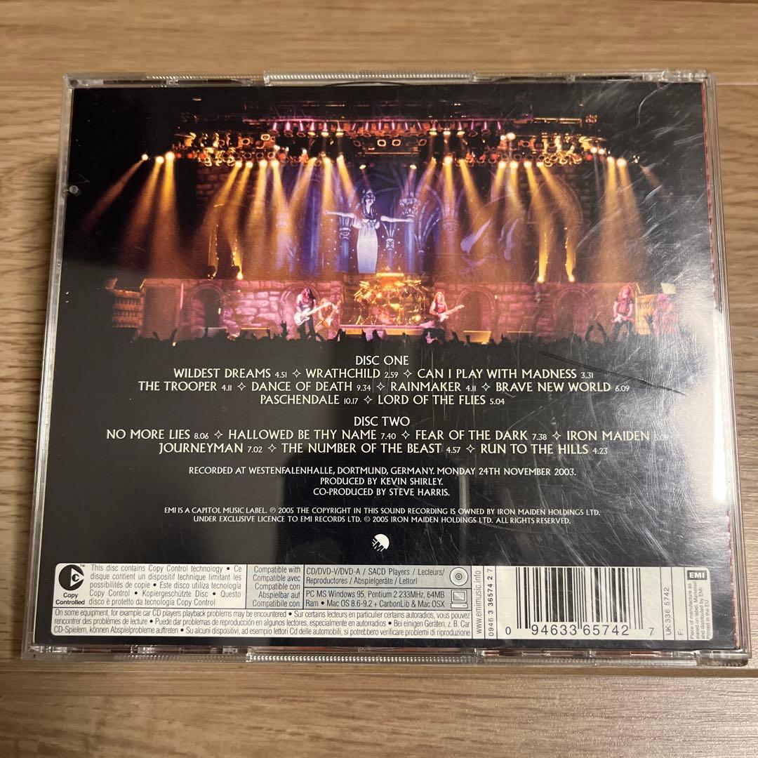 Iron Maiden Death on the Road サイン入り 2CD