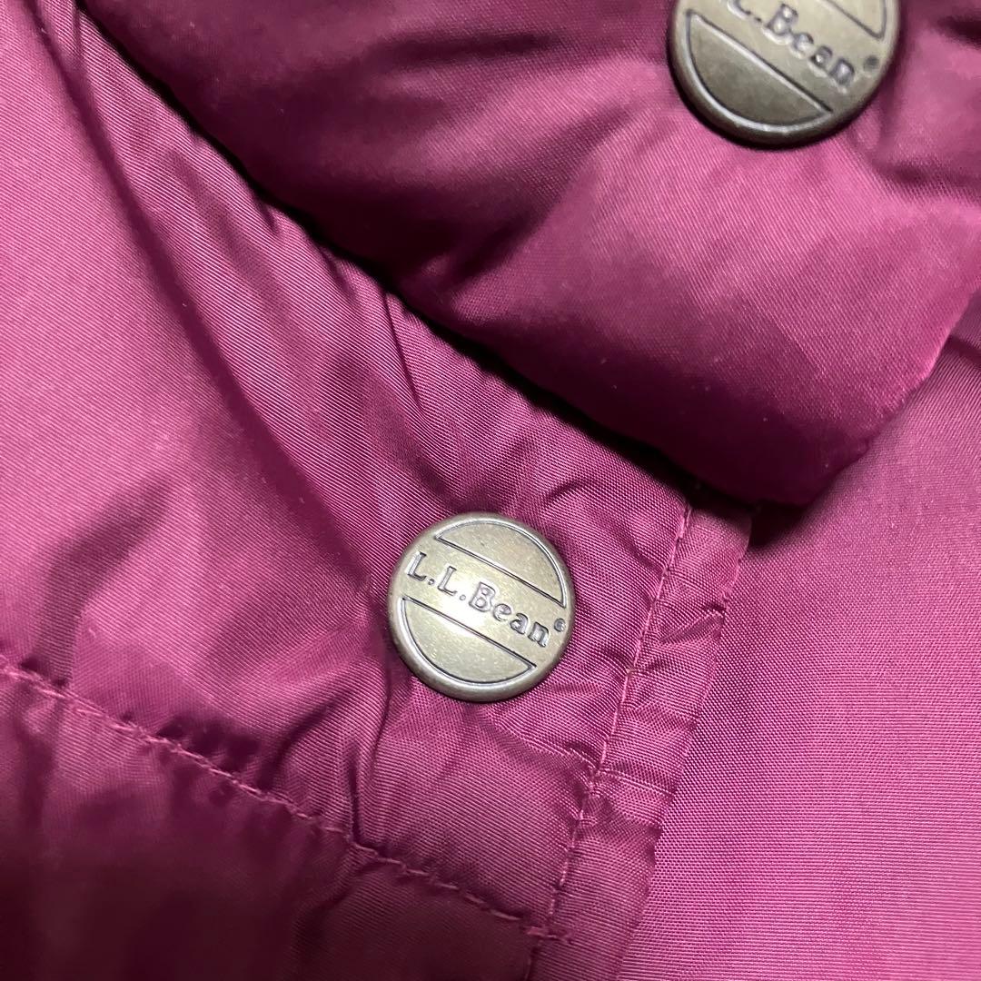 エルエルビーン LLbean グース ダウンベスト パッカブル えんじ 80s