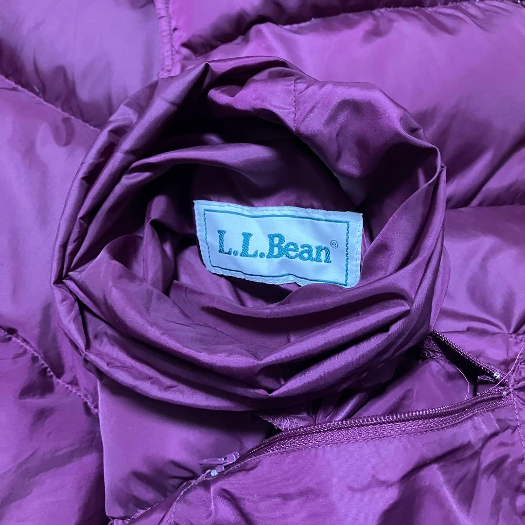 エルエルビーン LLbean グース ダウンベスト パッカブル えんじ 80s
