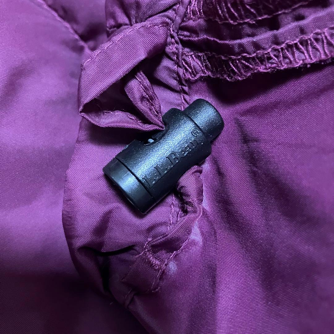 エルエルビーン LLbean グース ダウンベスト パッカブル えんじ 80s