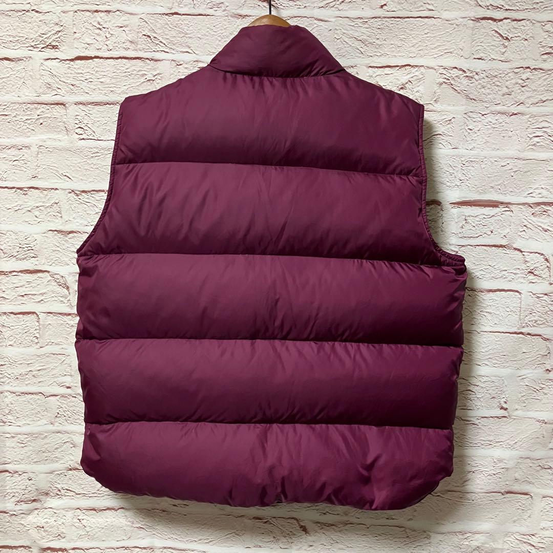 エルエルビーン LLbean グース ダウンベスト パッカブル えんじ 80s