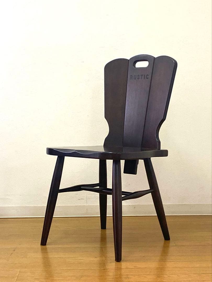 美品 カリモク ルスティック ダイニング チェア 椅子 インテリア ②