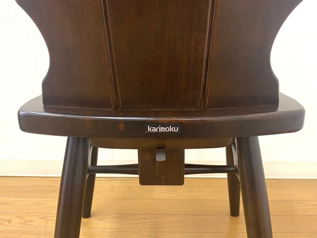 美品 カリモク ルスティック ダイニング チェア 椅子 インテリア ②