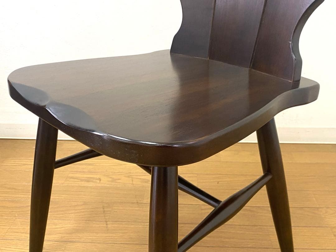 美品 カリモク ルスティック ダイニング チェア 椅子 インテリア ②