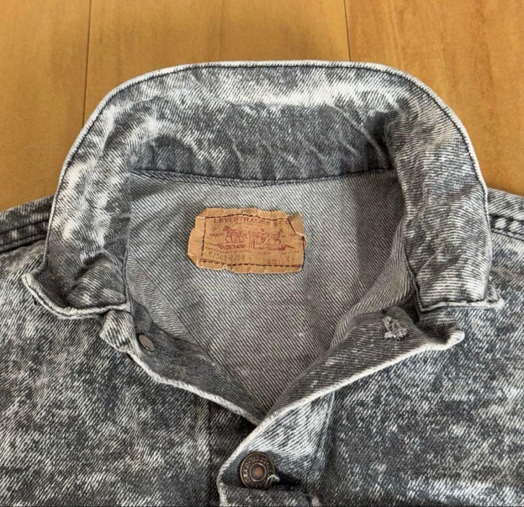Levi’s 90s USA製 57508-0256 ブラックデニムジャケット