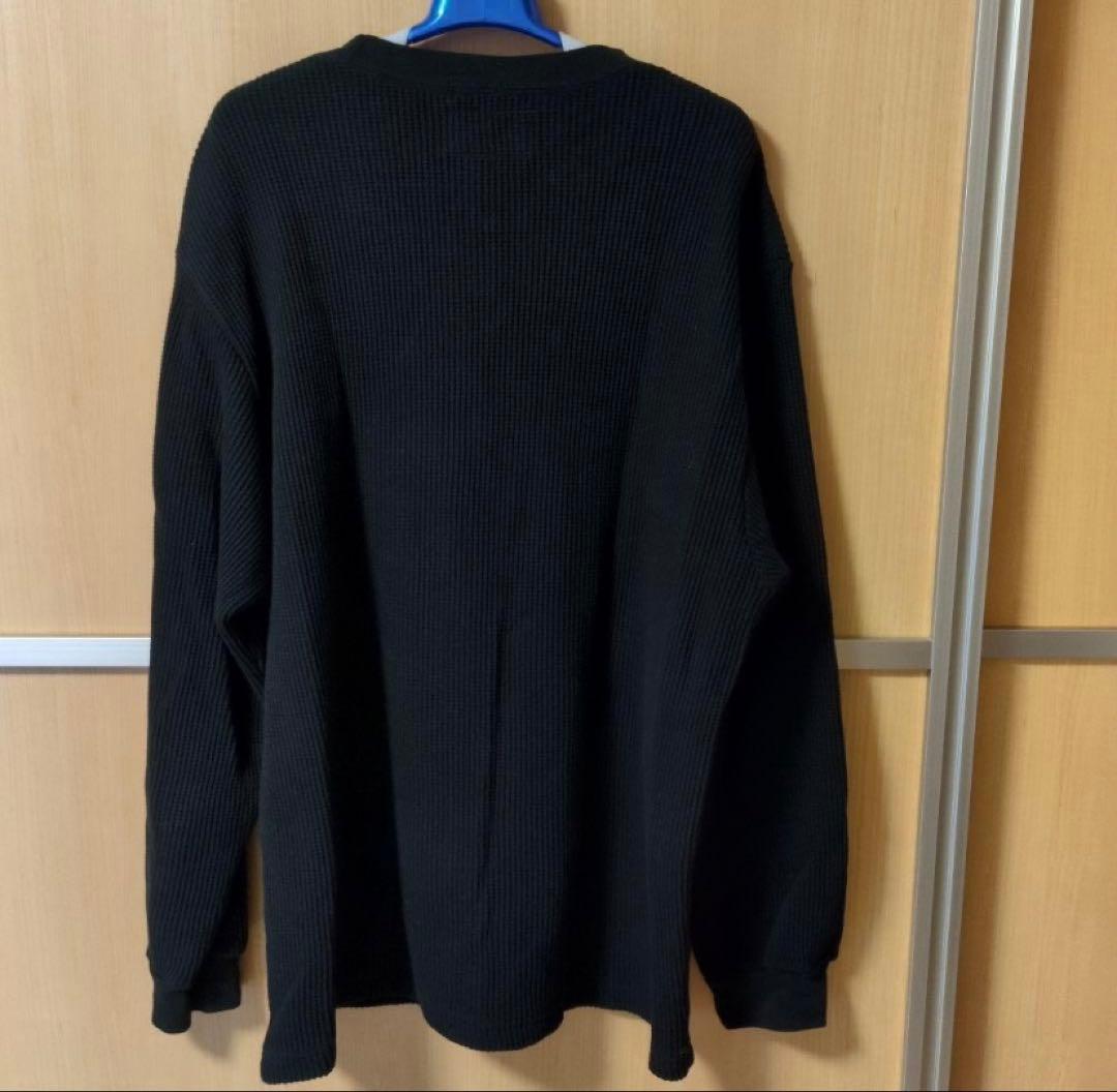 ワコマリア　サーマルカットソー　長袖　ブラック　サイズL