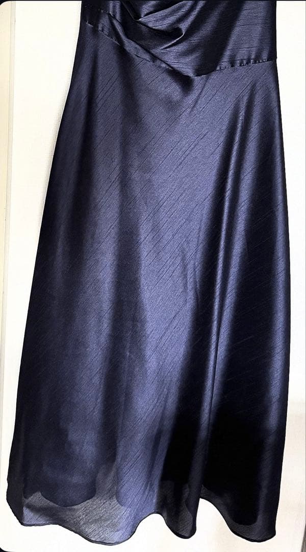 年始セール！！【超美品/結婚式】ダークブルー マザーズドレス ノースリーブ