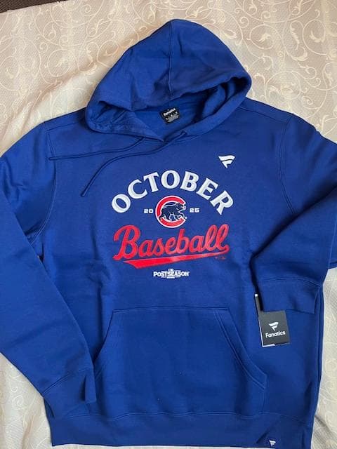 今永選手CUBポストシーズンWC進出ロッカーROOM選手使用フーディL