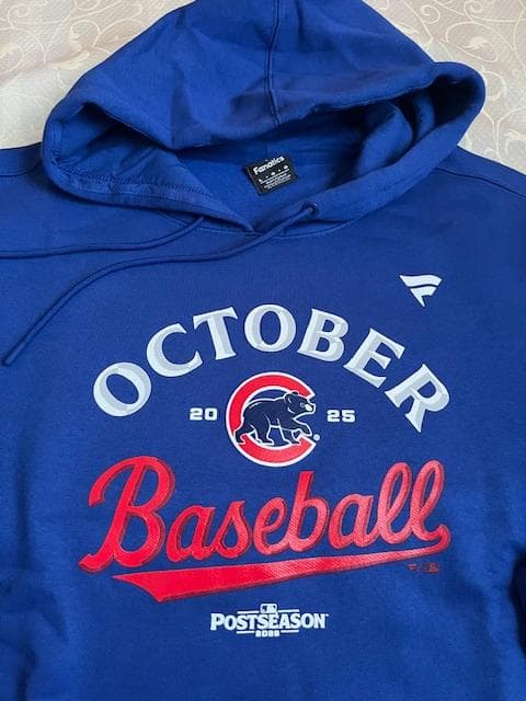 今永選手CUBポストシーズンWC進出ロッカーROOM選手使用フーディL