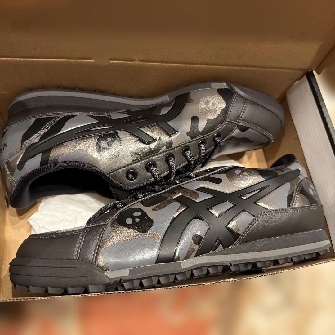 MARK&LONA ゴルフ25.5cm 1113A026-002 迷彩 ドクロ